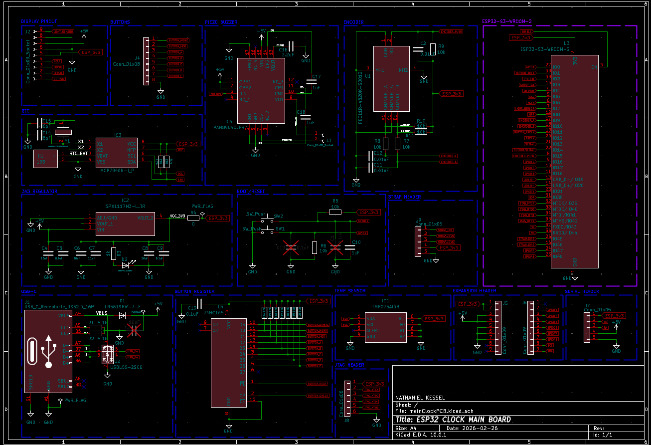 clock display schematic